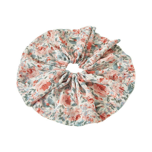 Vintage Floral Scrunchie